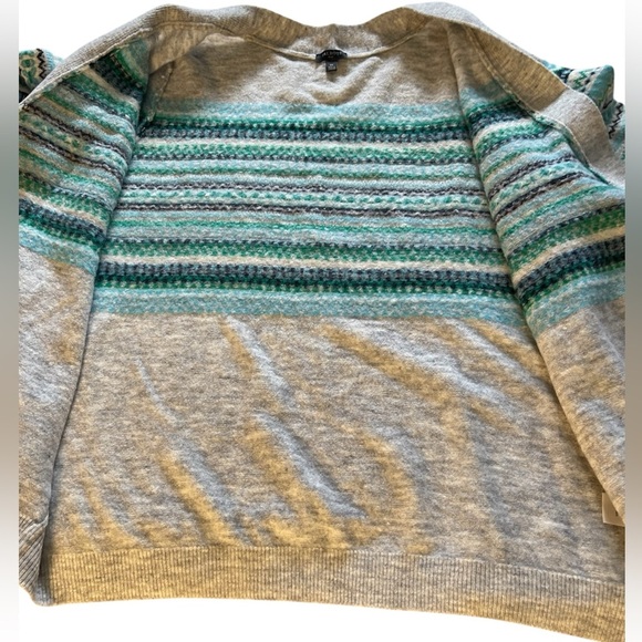 Talbots Plus Fair Isle Button Down Sweater Cardigan Size 1X - Picture 4 of 10